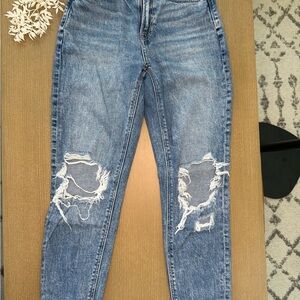 American Eagle Outfitters Ripped Blue Skinny Jeans